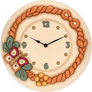 THUN, Orologio da Parete in Ceramica, Meccanismo in Plastica, Linea AbbracciAMI, Orologio da Collezione, Idea Regalo per Natale, 26.3 x 26.3 x 5.4 cm