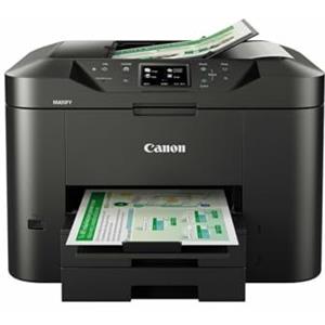 Canon Maxif MB2750 Stampante Multifunzione Inkjet, 24 ipm in Bianco e Nero, 15.5 ipm a Colori, 600 x 1200 dpi, Nero/Antracite