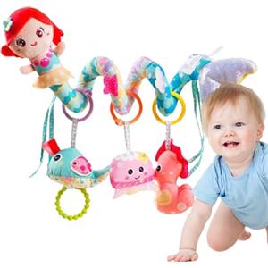 Jlobnyiun Giocattoli Per Passeggino Per Bambini - Giocattolo Per Culla Con Attività A Forma Di, Set Da Gioco Sensoriale Morbido | Carillon Sonagli BB Squeaker Per Lo Sviluppo Infantile, Apprendimento Pre