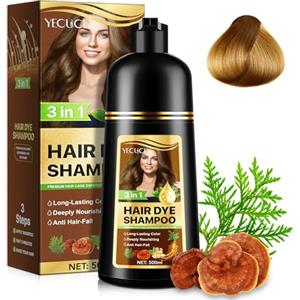 WeiWeiLa Shampoo per tinture per capelli castano scuro 3 in 1, WeiWeiLa, 500 ml