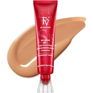 FV Fondotinta Liquido - Coprente, Waterproof, Idratante - Per Pelle Mista, Secca e Normale, Finish Naturale - 30ml, Senza Test Sugli Animali (Nourishing Toffee for Dry Skin)