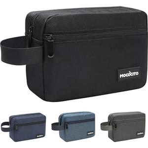 MOCOCITO Beauty Case da Viaggio,Beauty Uomo da Viaggio,Borsa da Toilette per Uomo e Donna, Trousse da Viaggio,2.1L Nylon con Maniglia Laterale, Astuccio Porta Tucchi Piccolo, Borsa Cosmetica(Nero)