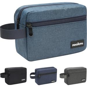 MOCOCITO Beauty Case da Viaggio,Beauty Uomo da Viaggio,Borsa da Toilette per Uomo e Donna, Trousse da Viaggio,2.1L Nylon con Maniglia Laterale, Astuccio Porta Tucchi Piccolo, Borsa Cosmetica(Blu)