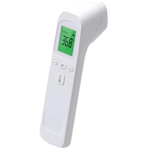 Generico Termometro Frontale, Display LCD Termometro Digitale con Lettura Accurata Istantanea con Allarme Febbre °C /°F Commutabile Termometro No Touch Termometro No Touch per Febbre per Adulti e Bambini