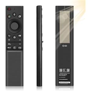 Suoxiom Telecomando Solare Vocale per Sam-Sung Smart TV, BN59-01357B Telecomando Solare Universale con Ricerca Vocale e Ricarica, Compatibile con Serie Sam-Sung The Frame, Neo QLED, Crystal UHD 4K TV (2021-20