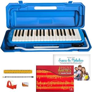 ffalstaff Kit Melodica Diamonica Pianica Clavietta ffalstaff tipo Angel 37 Tasti con set di cancelleria