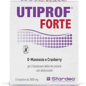 STARDEA Srl Stardea Utiprof Forte, 14 Bustine, Cistite, D-mannosio Cranberry Propoli Erica Zinco, Integratore Alimentare, 14 Bustine