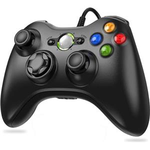 Lunriwis Controller per PC Xbox 360, USB Wired Gamepad Ergonomico per Xbox 360 PC Windows 7/8/10