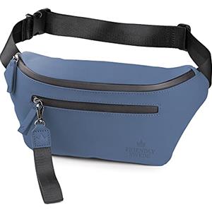 The Friendly Swede Marsupio Portasoldi Unisex, Fanny Pack - VRETA - Marsupio Running - Tracolla Regolabile, Tasche con Cerniera (Blu)