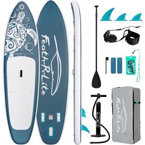 FEATH-R-LITE SUP Gonfiabile Adulti 150kg Tavola da Paddle Gonfiabile Stand Up Paddle Gonfiabile Tavola Surf Paddle Board con Accessori Completi per Tavola SUP