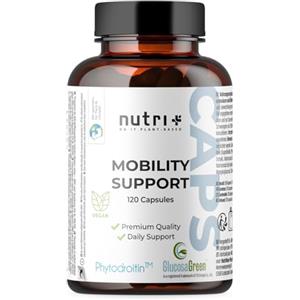 Nutri + nutri+ Glucosamina + Condroitina Capsule alto Dosaggio + vegane - Supporto alla Mobilità con MSM, Acido Ialuronico, Zinco, Vitamina C - Glucosagreen + Fitodroitina