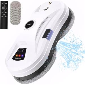 Memows Robot Lavavetri Finestre, Robot Lava Vetri Elettrico 5600pa, Lavavetri Automatico Lavavetro Elettrico, Robot Pulisci Vetri con Telecomando e Getto Automatico Spruzzo, Pulizia Intelligente Robot Vetri