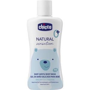 Chicco Natural Sensation Bagnoschiuma 200 ml - Formula Delicata con Aloe e Camomilla, Senza Lacrime