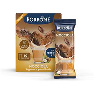 Caffè Borbone Nocciola Stick - 80 stick (8 astucci da 10) - Ideali per Sistemi a Cialde