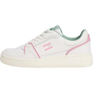 Tommy Jeans Tjw Retro Basket Sneaker En0En02839, Basso Top Donna, White (Ecru/Mystic Pink), 37 EU