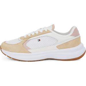 Tommy Hilfiger Donna Sneakers Runner Sporty Profilo Basso, Beige (Clayed Pebble), 37