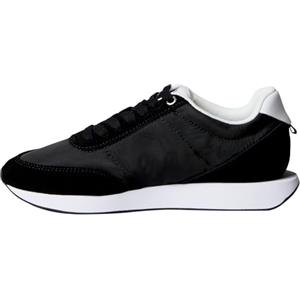 Calvin Klein Donna Sneakers Running Retro Lace Up Profilo Basso, Nero (Black/Bright White), 39