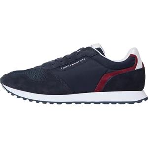 Tommy Hilfiger Uomo Sneakers Runner New Eva Summer Nylon Pop in Pelle Scamosciata, Blu (Desert Sky), 41 EU
