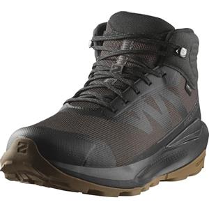 Salomon Elixir Tour Mid Scarpe Impermeabili da Trekking da Uomo, Comfort ottimale, Rullata Morbida, Impermeabilità e Protezione dagli Elementi, Phantom Black Asphalt, 43 1/3 EU