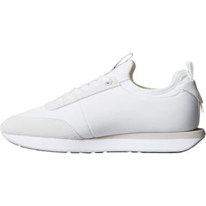Calvin Klein Donna Sneakers Running Retro Sock Nylon con Logo, Bianco (Bright White/Chateau), 37