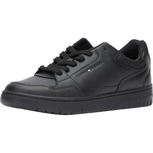 Tommy Hilfiger Sneaker Uomo TH Basket Core Pelle Fm0fm04693Cupsole, Black, 40 EU