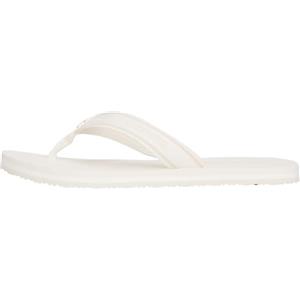 Tommy Hilfiger Donna Infradito Stripes Beach Sandal con Logo, Avorio (Ivory), 37