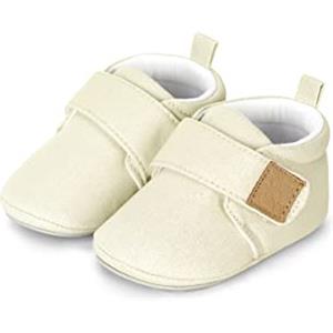 Sterntaler Scarpine Primi Passi per Bambini in Tinta Unita, Mocassino Basso Unisex-Bimbi 0-24, Beige, 17-18 EU