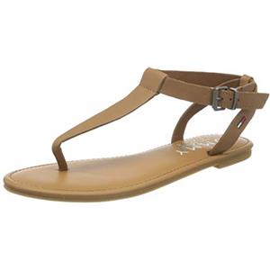 Tommy Jeans Susy 27A, Sandali Bassi Donna, Cognac Estivo, 40 EU