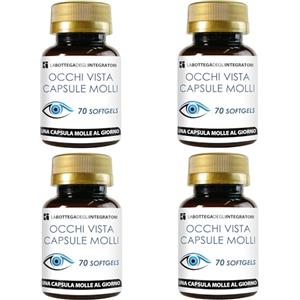 LABOTTEGADEGLIINTEGRATORI Integratore per la Visione 280 Softgels | con Luteina Zinco Olio di Pesce Omega 3 DHA EPA | Occhi Vista Capsule Molli 1 Softgel al Giorno LA BOTTEGA DEGLI INTEGRATORI