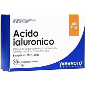 YAMAMOTO RESEARCH Acido Ialuronico ExceptionHYAL Jump 60 Compresse, Integratore Alimentare, Contrasta l'Infiammazione Articolare, Sostiene il Trofismo, Riduce I Segni d'Invecchiamento