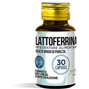 Noebis Pharma Lattoferrina 30 Capsule - 200 mg per 1 Capsula - Alto Grado di Purezza - 1 Mese di Integrazione