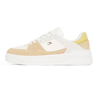 Tommy Hilfiger Donna Sneakers Court Essential Basket Profilo Basso, Multicolore (Ancient White/Clayed Pebble), 39 EU