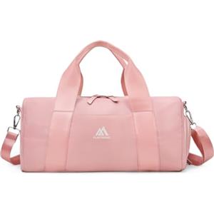 flintronic Borsone Palestra, Impermeabile Borsa da Viaggio Bambina, Borsa Sportiva con Scomparto Scarpe e Strato Umido, Borsone da Viaggio Duffel per Bambini (Rosa)