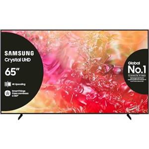 Samsung TV UE65DU7190UXZT LED 4K, Smart TV 65" Crystal Processor 4K, Slim Look, DVBT-2, Q-Symphony & OTS Lite, Integrato con Bixby, compatibile con Alexa e Google Assistant, Black 2024