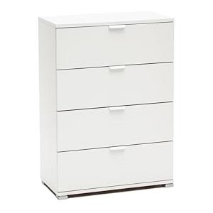 Robuschi Cassettiera Montata 4 Cassetti L.60 H.85 P.38 Bianca