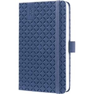 SIGEL J6100 Agenda settimanale Jolie 2026-1 anno - circa A6 - Indigo Blue - 2 pagine - 1 settimana - copertina rigida - 80 g/m² - blu - 174 p. - certificazione FSC