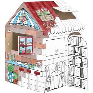 BANKERS BOX Casetta Dolcetti in cartone per bambini - Casa giocattolo - Per giocare al chiuso XL (81.3 x 81.3 x 121.3 cm) - Età 3+