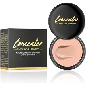 Qilnyeh Correttore Multi-Uso, Impermeabile correttore e crema di contorno, correzione del correttore per cicatrici tatuaggi segni di occhiali scuri, fondazione per finitura naturale (Pelle naturale)