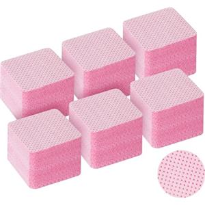 LOPHE Salviette per Unghie, 360 Pezzi Unghie Rimozione Pulizia Pads, Senza Pelucchi Pad Unghie in Cellulosa Quadrate per Rimuovere Smalto e Gel, per Unghie Fai da Te e Saloni (Rosa)