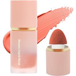 LOPHE Blush in Crema, Crema di Fard Liquido Leggero e Naturale, Blush Liquido Exture in Velluto, Lunga Durata, Multiuso(02#)