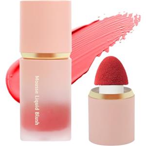 LOPHE Blush in Crema, Crema di Fard Liquido Leggero e Naturale, Blush Liquido Exture in Velluto, Lunga Durata, Multiuso(06#)