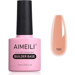AIMEILI 8 in 1 Builder Base Gel Smalto Semi Permanente Naturale Nudo Base e Struttura per Estensioni, Decorazioni e Sticker, Rafforzamento e Riparazione Manicure10ml (162)