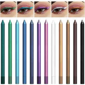 LOPHE Eyeliner Colorati, 12 Colori Penna Eyeliner Impermeabile, Matte a Lunga Durata