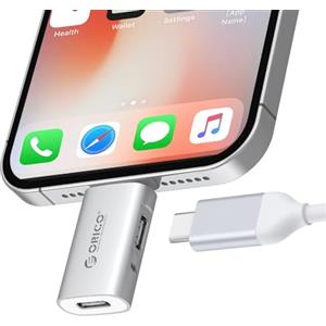 ORICO USB C femmina a Lightning maschio per iPhone 14/13/11/12 Pro Max, compatibile con caricamento, supporto funzione OTG per la trasmissione dati e connessione a SSD esterni - LC10