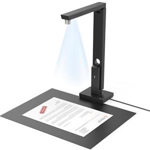 CZUR Lens 800 Pro Compact Document Scanner, 8 Megapixel, 270 DPI, 60 PPM, USB 2.0, Scansione Rapida Formato A4, Compatibile con Windows e macOS