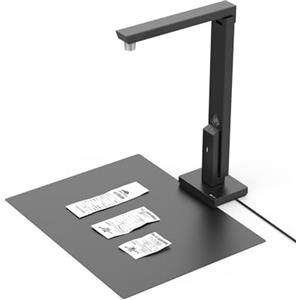 CZUR Lens 1200 Pro Scanner per Documenti Webcam, Telecamera e Visualizzatore di Documenti, Alta Risoluzione da 12MP, Scansione Fino a A4, 330DPI, Multilingue OCR per Windows e macOS