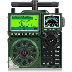 Retekess TR113 Radio Full Band,Air SSB,Radio Digitale Portatile,AvanzateRemoto App,Antenna Extra,Ricaricabile,LSB/USB,Adatto Agli Appassionati