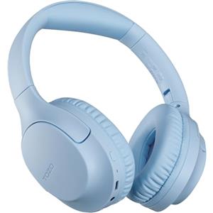 TOZO HA1 Cuffie Bluetooth 5.4 con ENC Chiamata ORIGX 2.0 Acustica EQs Regolazione 70 Ore Riproduzione Gioco Modalità USB Tipo C e 3.5mm AUX Audio Cavo Blu