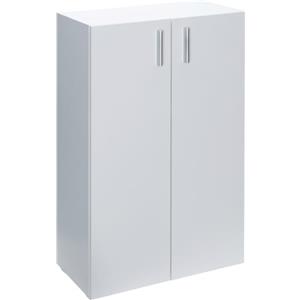 Casaria® Mobiletto Ingresso Vela a 2 Ante con Ripiani 120x60x30cm Credenza Comò Armadietto Multiuso Ufficio Cassettiera