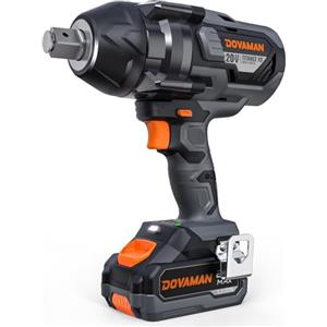 DOVAMAN TITANCE X9 Avvitatore a Impulsi Brushless 20V, Coppia Massima 2200Nm, Chiave a Impatto 3/4'', con Batteria 4.0Ah e Caricabatterie, Per Uso Gravoso e Intensivo